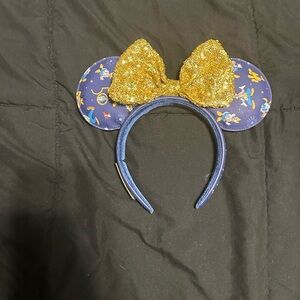 Disney x Loungefly Blue and Gold Minnie Ear Headband (WDW 50th Anniversary)